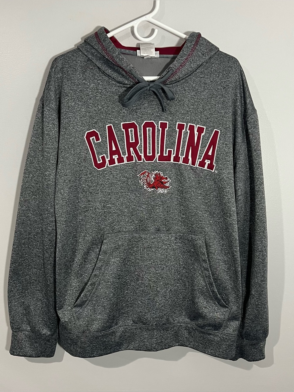 Majestic Section 101 South Carolina Gamecocks Gray Sweatshirt Hoodie Mens Large